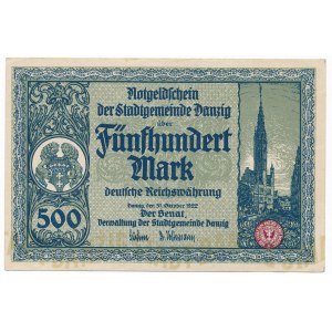 Gdańsk 500 marek 1922