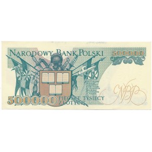 500.000 złotych 1990 - Y - rzadka seria