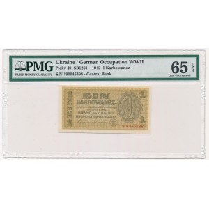 Ukraine 1 karbovantsiv 1942 - PMG 65 EPQ