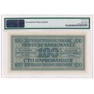 Ukraine 100 karbovantsiv 1942 - PMG 67 EPQ - TOP POP