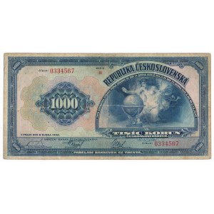 Czechosłowacja, 1.000 koron 1932 - RZADKIE