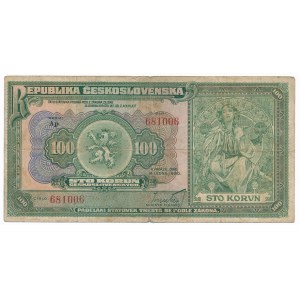 Czechosłowacja, 100 koron 1920 - Ap