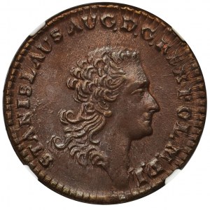 Poniatowski, Trojak Kraków 1767 G - NGC MS64 BN - OKAZOWY