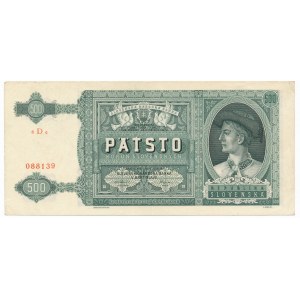 Czechosłowacja (Słowacja), 500 koron 1941 - obiegowy