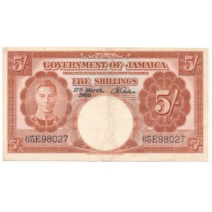 Jamajka, 5 szylingów 1960