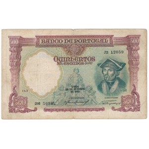 Portugalia, 500 escudos 1942