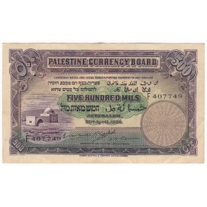 Palestine - 500 Mils 1939 F 407749