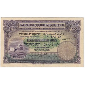 Palestine - 500 Mils 1939 F 407750