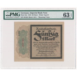 Niemcy, 50 marek 1918 - PMG 63 EPQ