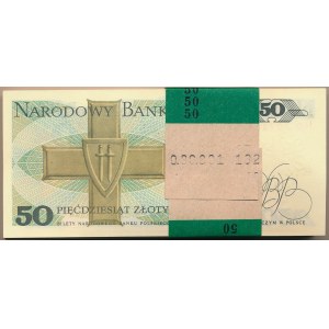 Paczka bankowa 50 złotych 1988 - HD - 100 sztuk