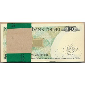 Paczka bankowa 50 złotych 1988 - GY - 100 sztuk