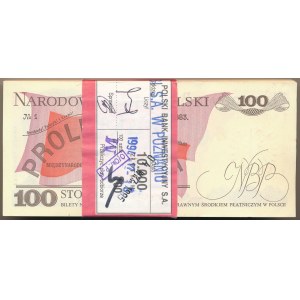 Paczka bankowa 100 złotych 1988 - TR - 100 sztuk