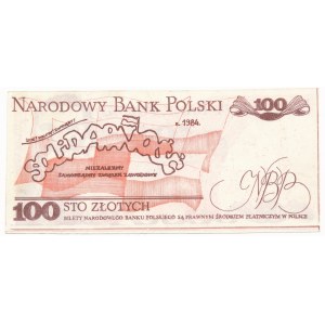Solidarność, 100 złotych 1984 - Lech Wałęsa