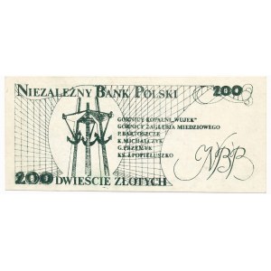 Solidarność, 200 złotych 1984 - KŚ. J.Popiełuszko