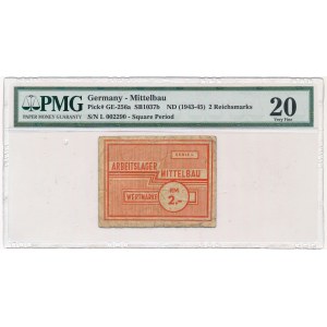 Mittelbau, 2 marki (1943-45) - PMG 20 - błąd numeratora