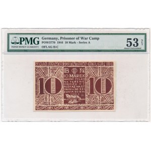 Germany, Oflag II C Woldenberg - 10 Mark 1944 - PMG 53 NET