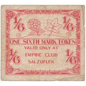 Germany, Bad Salzuflen, Empire Club - 1/6 Mark (1945-47) - RARE