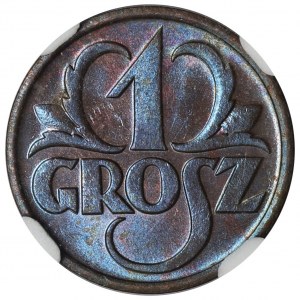 1 grosz 1939 - NGC MS65 BN