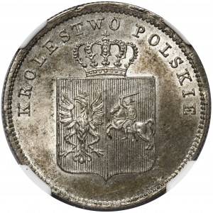 Powstanie Listopadowe, 2 złote Warszawa 1831 KG - NGC MS63