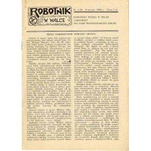 Pracovník v boji. R.2 (1944). Č. 1 (9) (9. januára 1944)