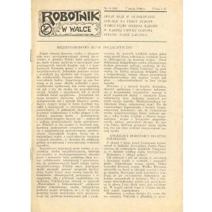 Worker in Struggle. R.2 (1944). No. 8 (16) (May 7, 1944)