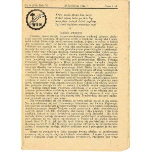 WRN [Freedom Equality Independence]. R.6 (1944). Č. 8 (139) (28. apríl)