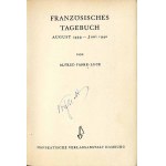 Alfred Fabre-Luce: Französisches Tagebuch. August 1939 - Juni 1940, 1942