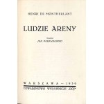 Henri de Montherlant: Ludzie areny, wydanie jedyne 1930