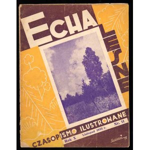 Echa Leśne. R.10 (1933). Nr 11 (Listopad 1933) rubryka: Echa Łowieckie