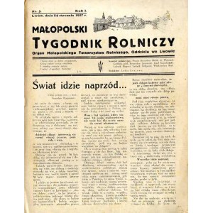 Malopolski Tygodnik Rolniczy. R.1 (1937). No. 5 (January 24, 1937)