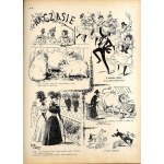 Kolce. Rok 37 (1897), kompletny rocznik tygodnika satyrycznego litografie