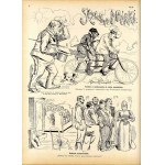 Kolce. Rok 37 (1897), kompletny rocznik tygodnika satyrycznego litografie