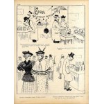 Kolce. Rok 37 (1897), kompletny rocznik tygodnika satyrycznego litografie