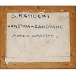 Stanisław Kamocki (1875-1944), Zakopane, Piwnica góralska i widok na Giewont, 1942