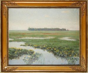 Józef Rapacki (1871-1929), Wiosenna łąka, 1927