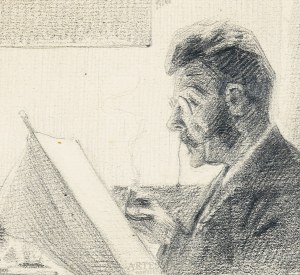 Stanisław Sawiczewski (1866-1943), Czytający gazetę, 1896