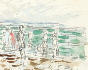 Jan Cybis (1897 - 1972), Nad morzem - z cyklu: Świnoujście, 1972