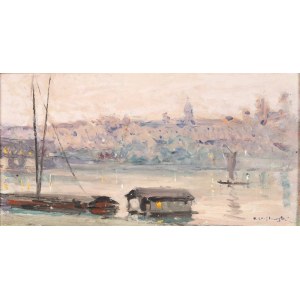 Tadeusz Cieślewski, ojciec (1870-1956), Wieczór nad Wisłą