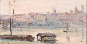 Tadeusz Cieślewski, ojciec (1870-1956), Wieczór nad Wisłą