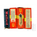 PRL - Zestaw Lamp Elektronowych w tym Mullard, Polamp i Unitra w Puszce po Herbacie (“Tea Best of London”, “Artigraph SA Kraków”)