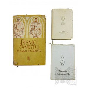 Wyprawka Komunijna: Książki “Pismo Święte Nowego Testamentu” (PRL, 1957 r.), Pamiątka 1. Komunii Świętej