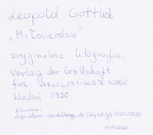 Leopold Gottlieb ( 1879 - 1934 ), Miłosierdzie