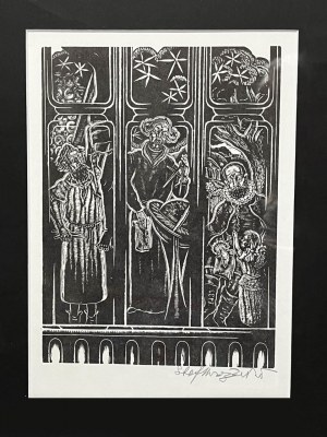 Stefan Mrożewski ( 1894 - 1975 ), z teki Poloniae Christianae Millennium 966/1966 - Mikołaj Kopernik