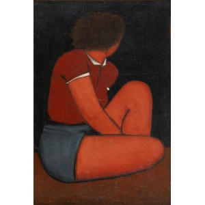 Jerzy Nowosielski (1923 Kraków - 2011 Kraków), Sitting gymnast, 1951