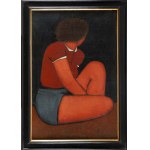 Jerzy Nowosielski (1923 Kraków - 2011 Kraków), Sitting gymnast, 1951