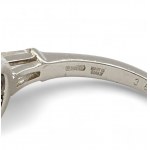 BULGARI, Platinum sapphire and diamonds ring