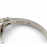 BULGARI, Platinum sapphire and diamonds ring