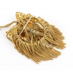 Gold silver necklace gold pendant