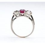 Ruby diamond gold ring
