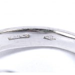 Gold emerald diamond ring